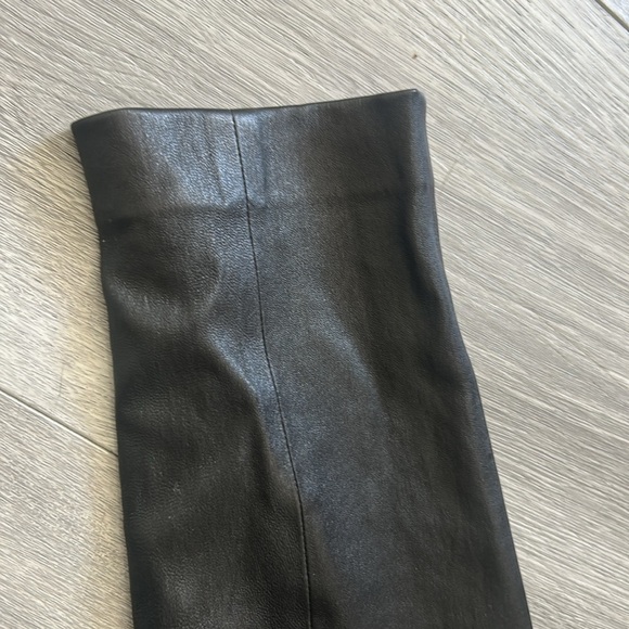 Theory Bristol Black High-Waist Legging in Leather 0 - Picture 6 of 13